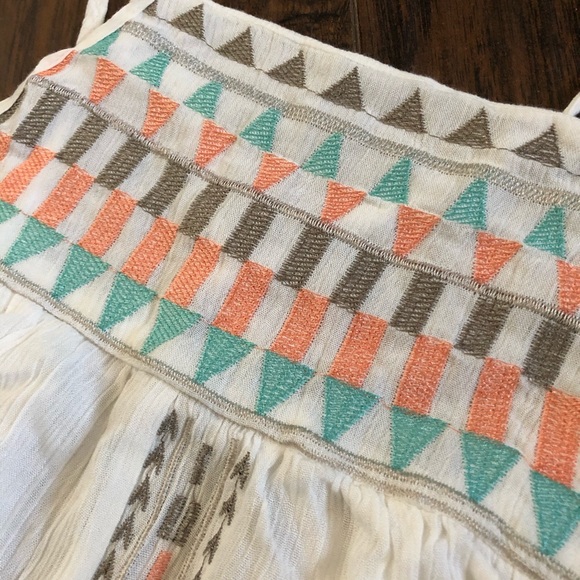 3/$25 Dainty Hooligan Tribal Embroidery Maxi Dress - Picture 4 of 8